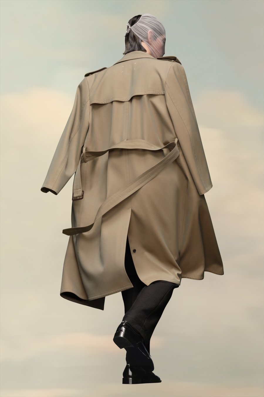 Maison Margiela Belted Trench Coat Nutmeg | 109823-WLH