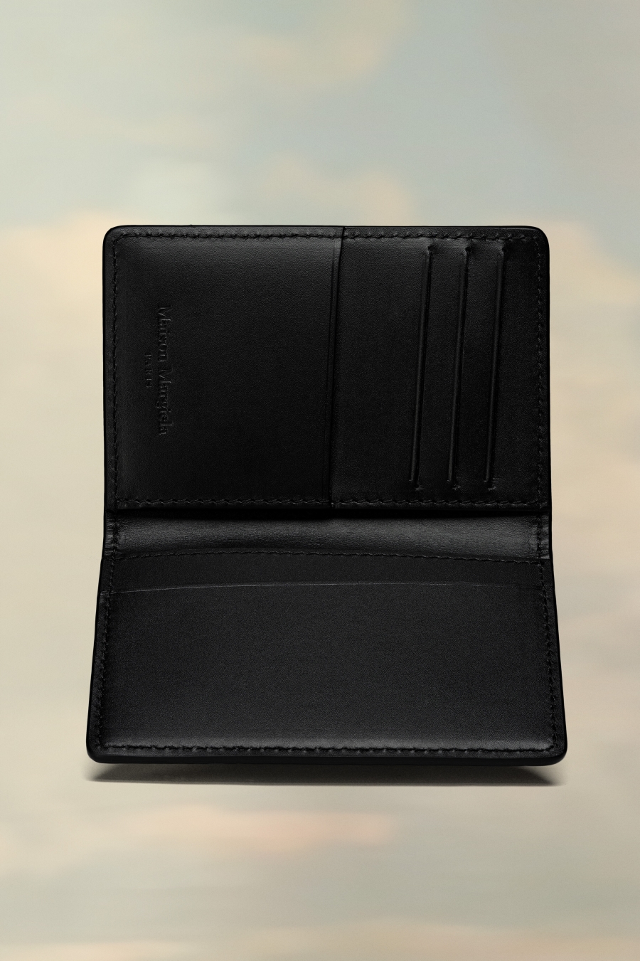 Maison Margiela Bi-fold Leather Cardholder Black | 765842-RZC