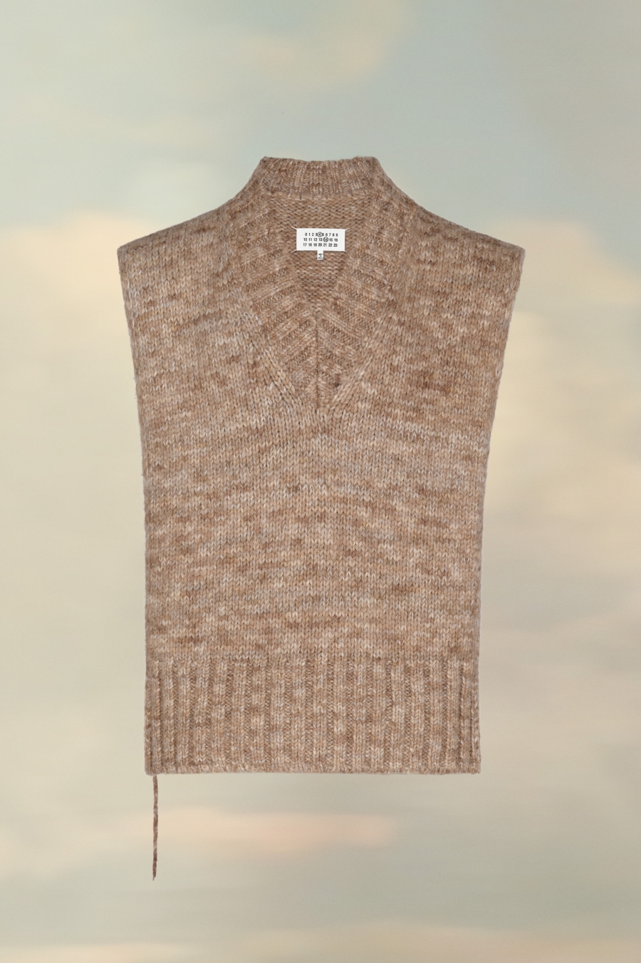 Maison Margiela Botanical Dye Knit Vest Light Brown | 295374-IES