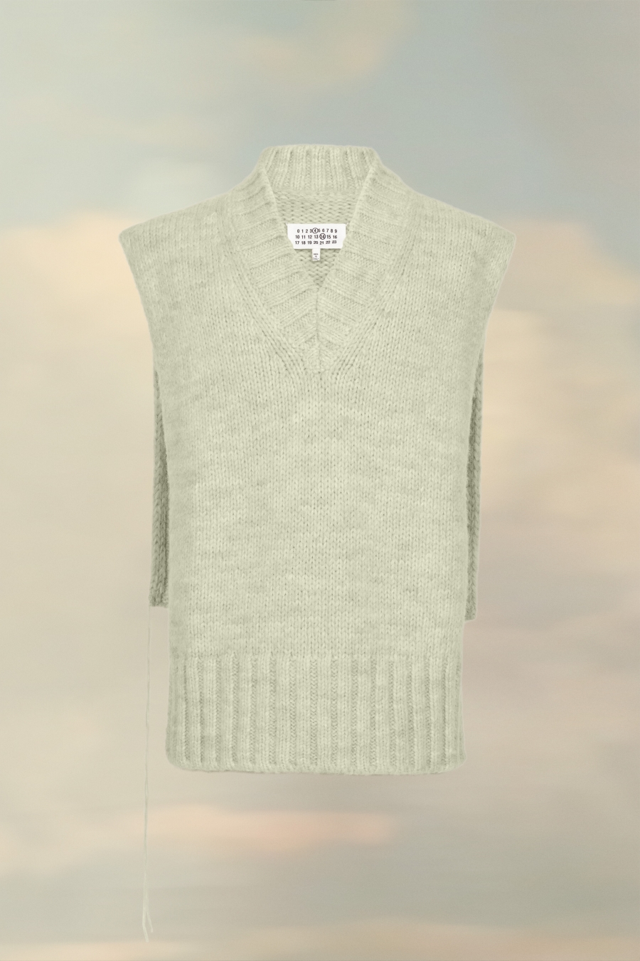 Maison Margiela Botanical Dye Knit Vest Light Brown | 307142-QAB