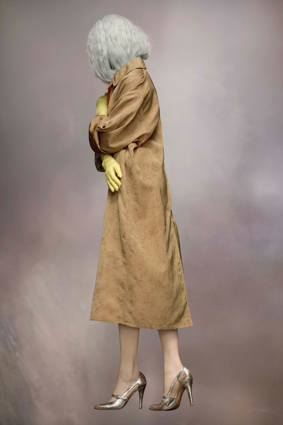 Maison Margiela Cotton Faille Trench Coat Camel | 958241-EHA