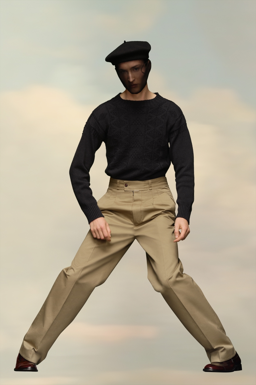 Maison Margiela Cotton Gabardine Trousers Bronze | 047581-ACF