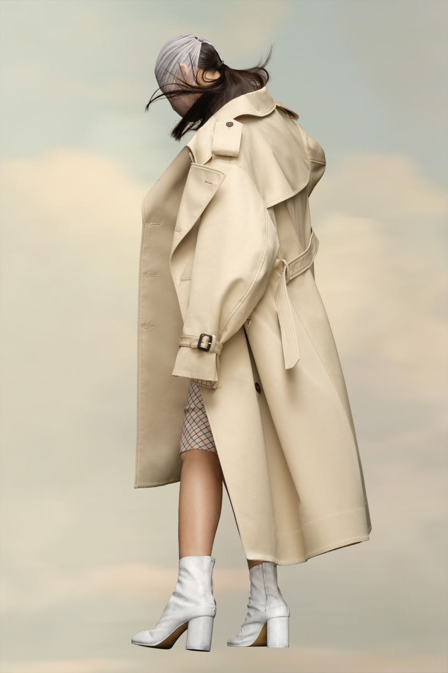 Maison Margiela Cotton Trench Coat Bronze | 253410-CML