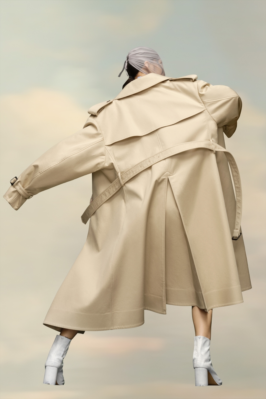 Maison Margiela Cotton Trench Coat Bronze | 253410-CML