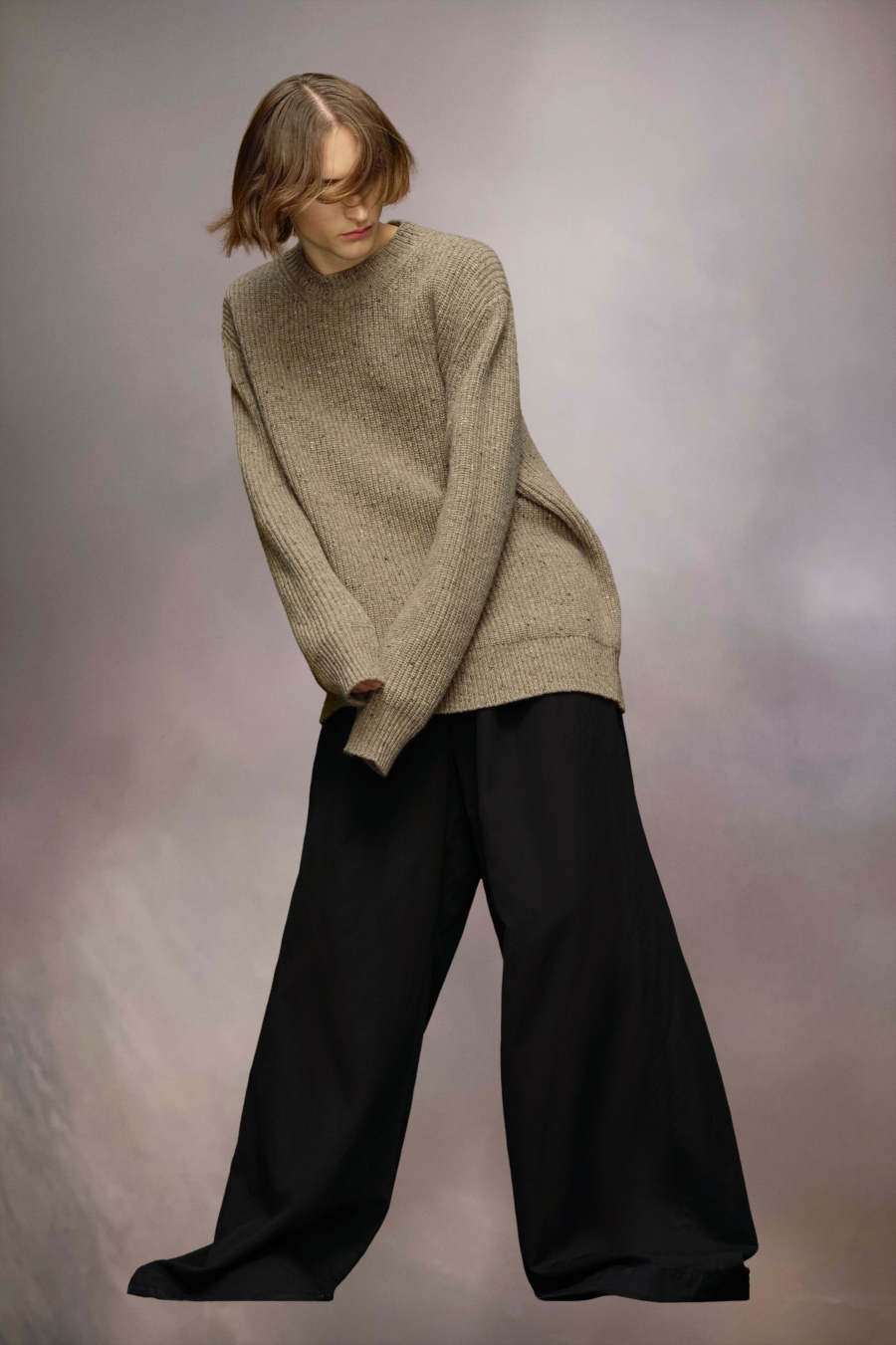 Maison Margiela Donegal Classic Knit Sweater Walnut | 162780-HLD