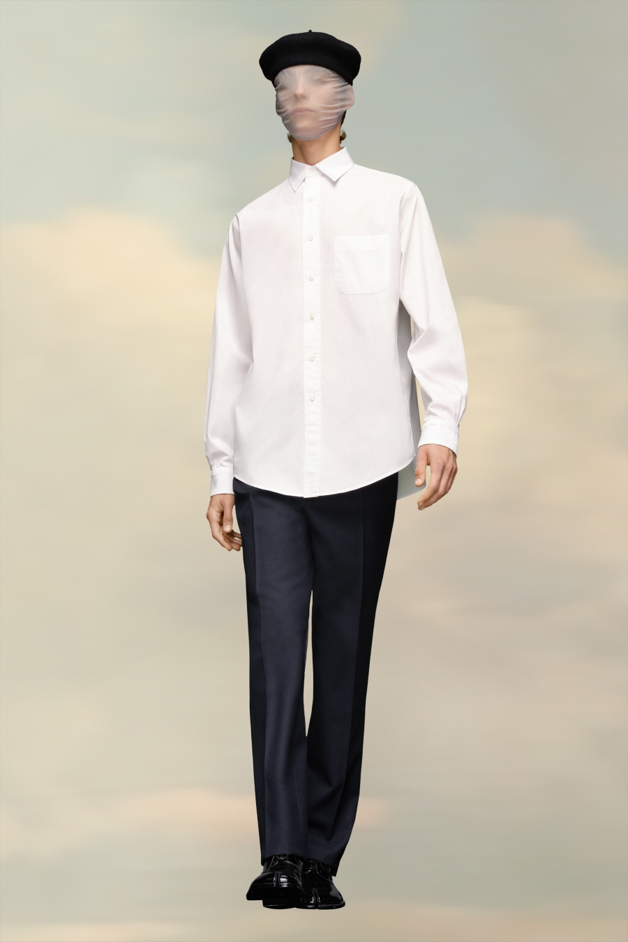 Maison Margiela Eco Cotton Poplin Shirt Winter White | 952178-CDU