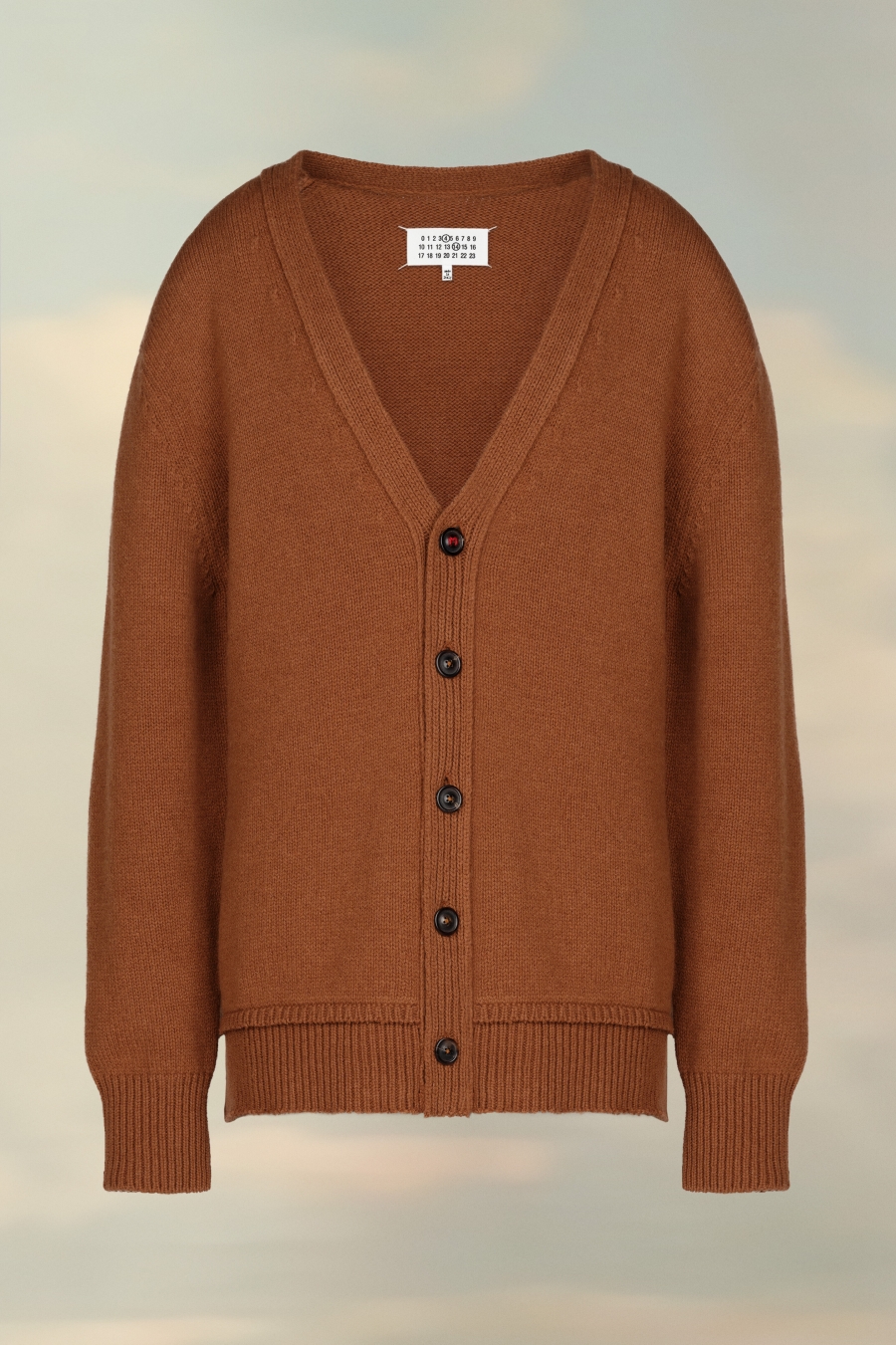 Maison Margiela Elbow Patch Cardigan Bronze | 082963-LEJ