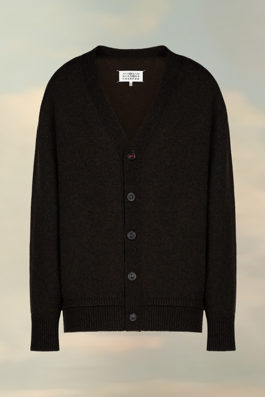 Maison Margiela Elbow Patch Cardigan Bronze | 197832-YHF