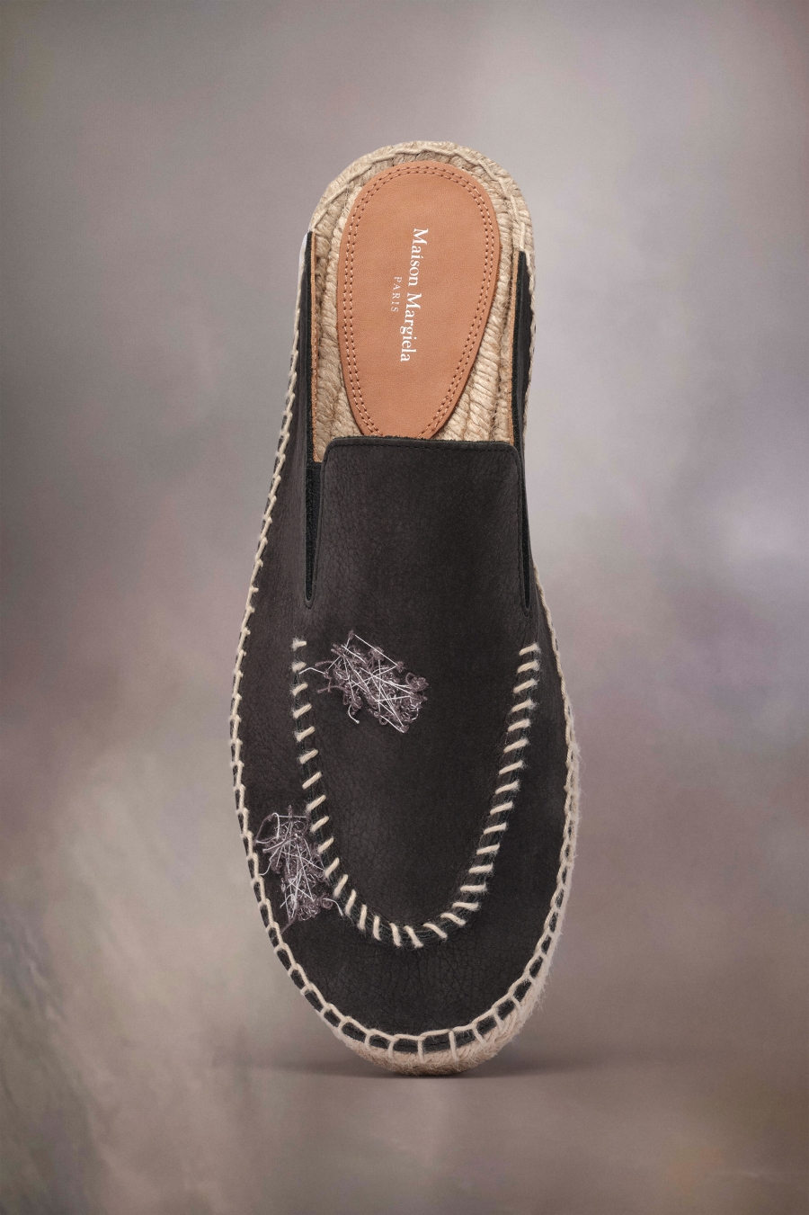 Maison Margiela Embroidered Espadrille Mules Hazelnut | 340976-TQU