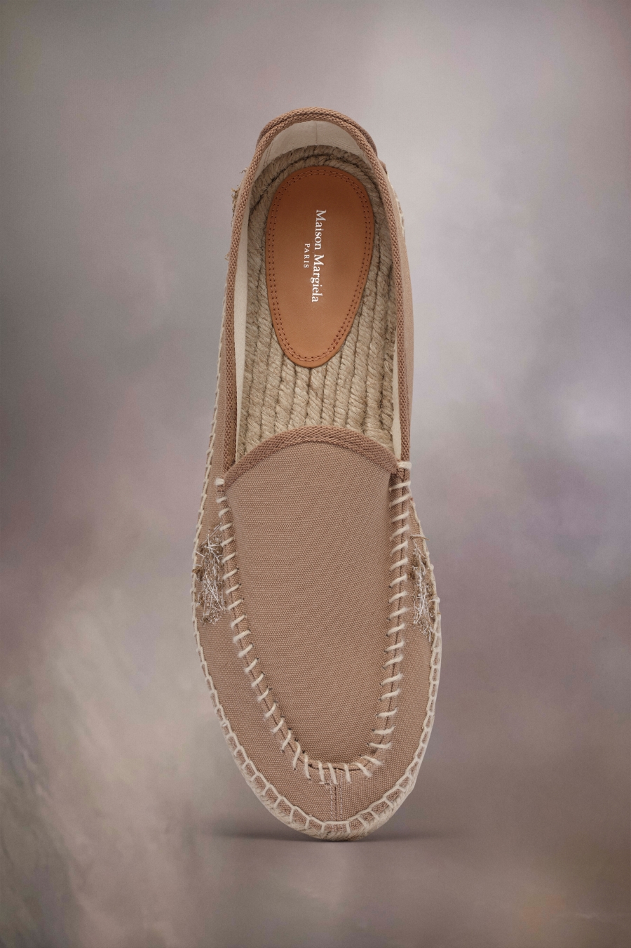 Maison Margiela Embroidered Espadrilles Chamois | 768025-WLX