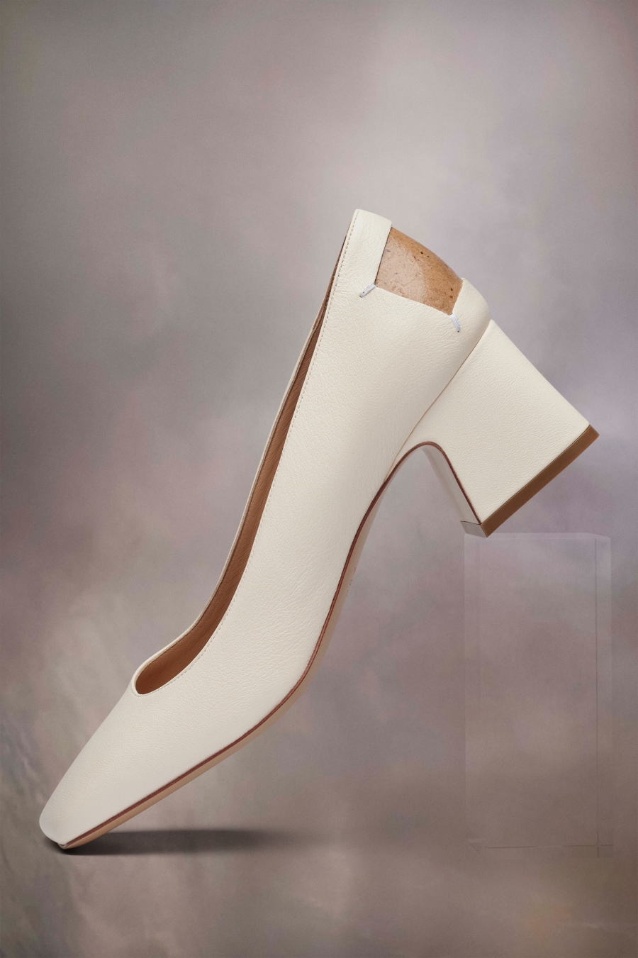 Maison Margiela Four Stitches Décortiqué Pumps White | 324678-LFY