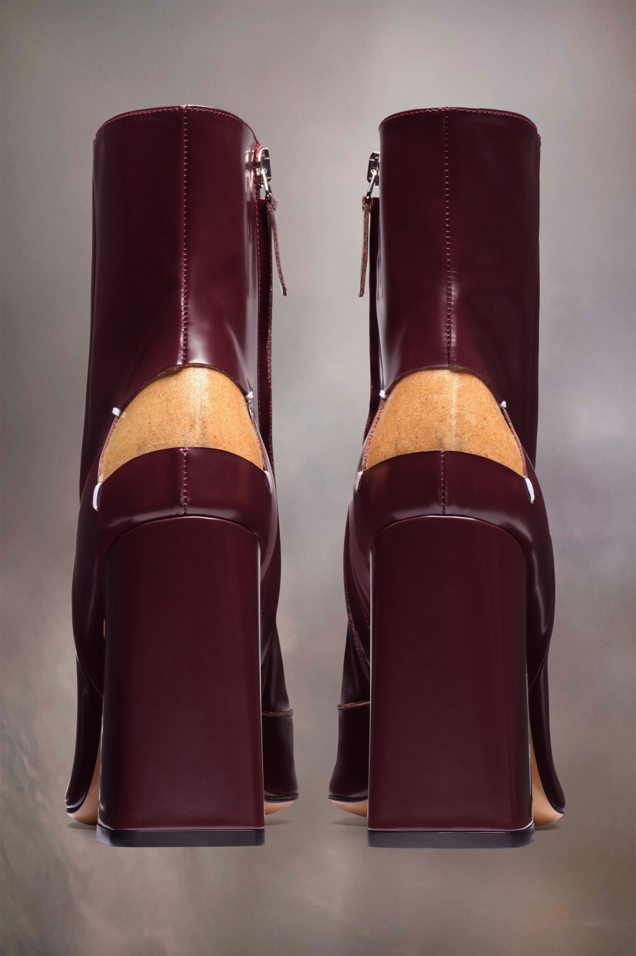 Maison Margiela Four Stitches Décortiqué Boots Bordeaux | 562079-QOP