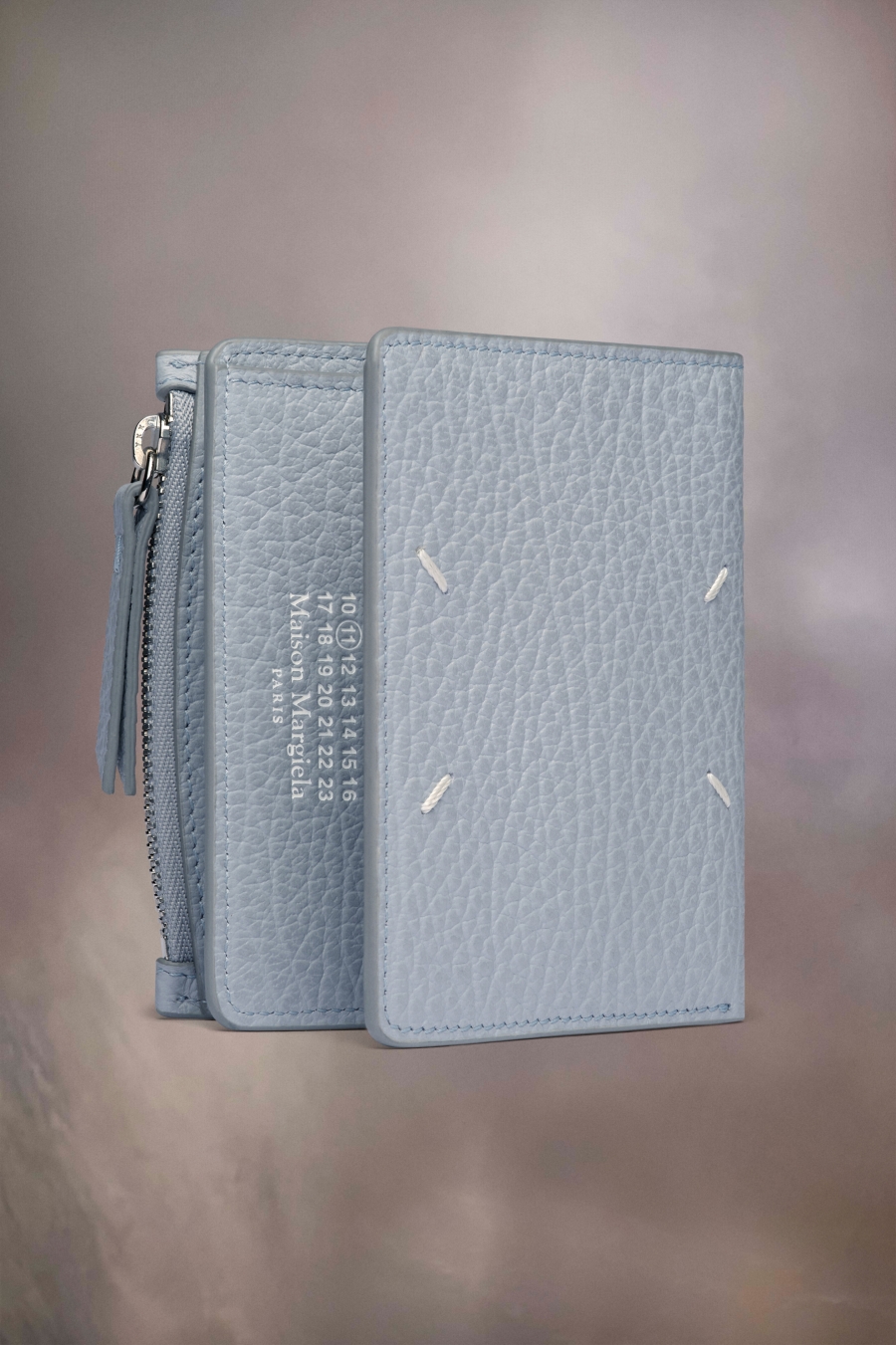 Maison Margiela Four Stitches Wallet Pale Blue | 061479-IUS