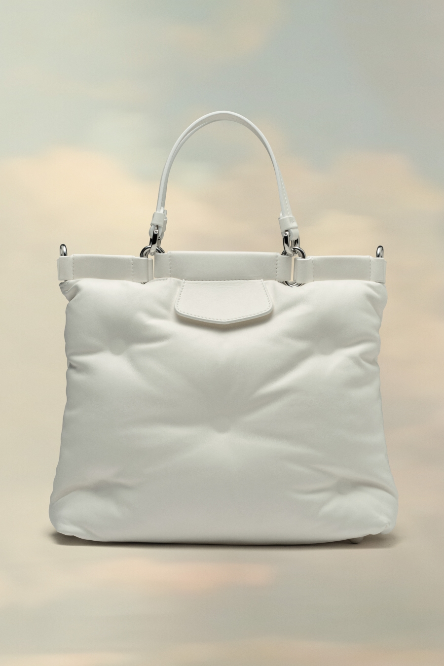 Maison Margiela Glam Slam Shopping Small White | 164382-YWL