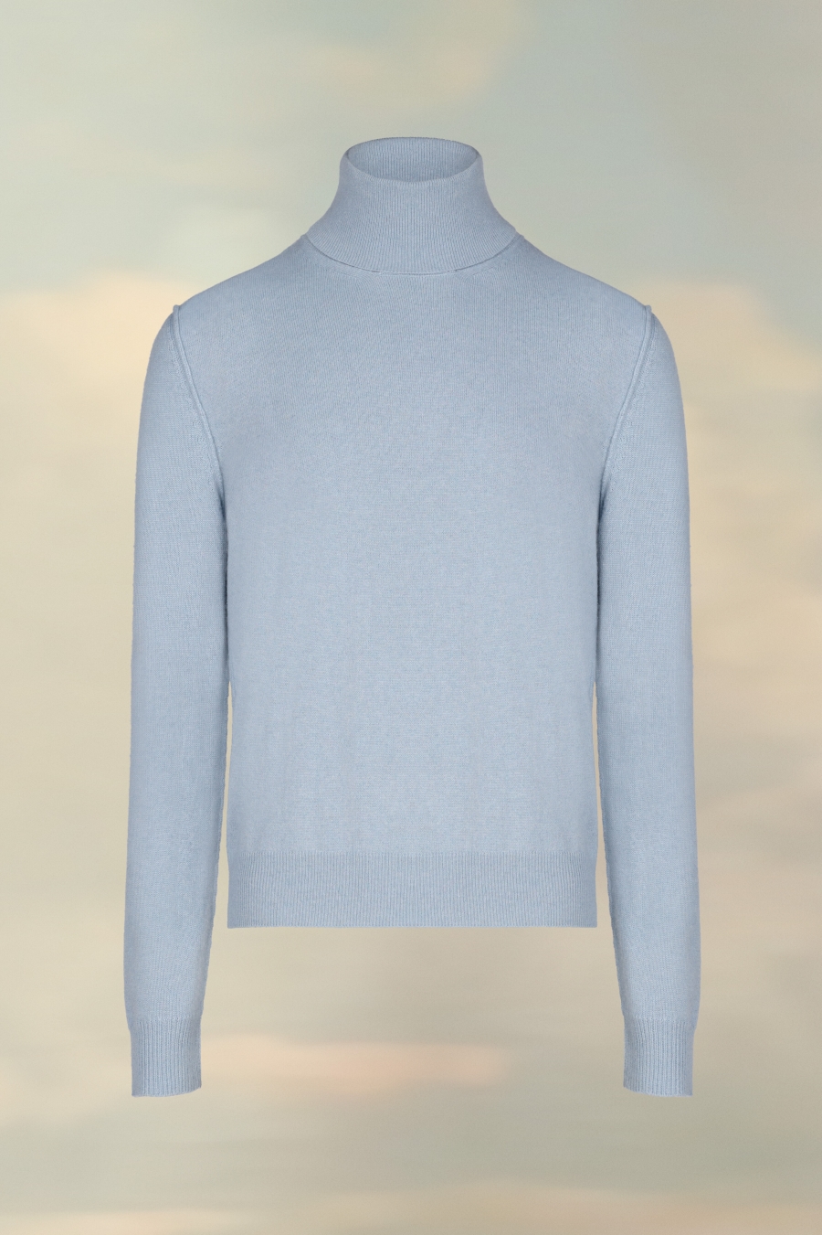 Maison Margiela High-neck Cashmere Sweater Pale Blue | 136890-RIU