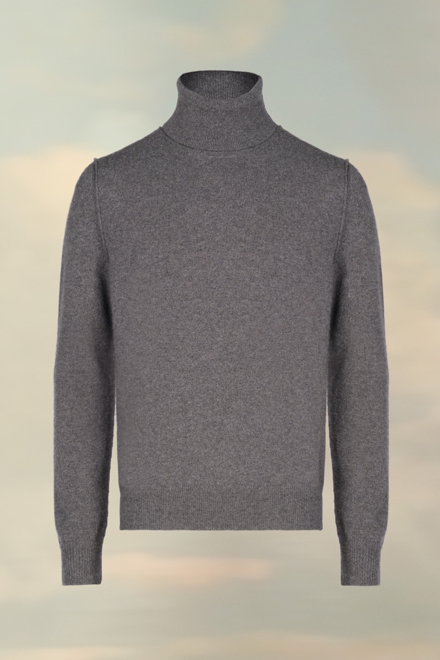 Maison Margiela High-neck Cashmere Sweater Pale Blue | 294583-WDI