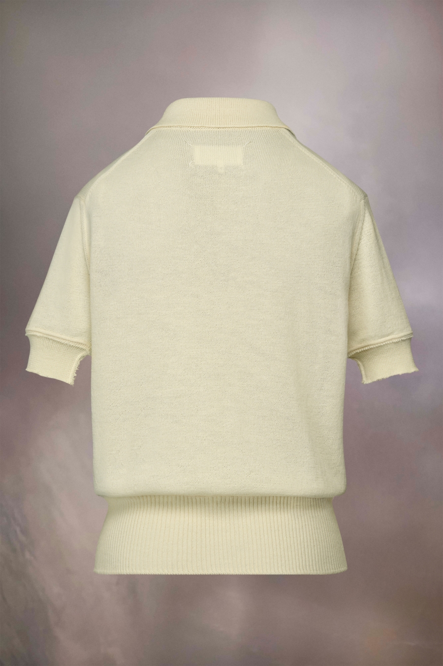 Maison Margiela Knit Polo Shirt Off white | 651794-AWV