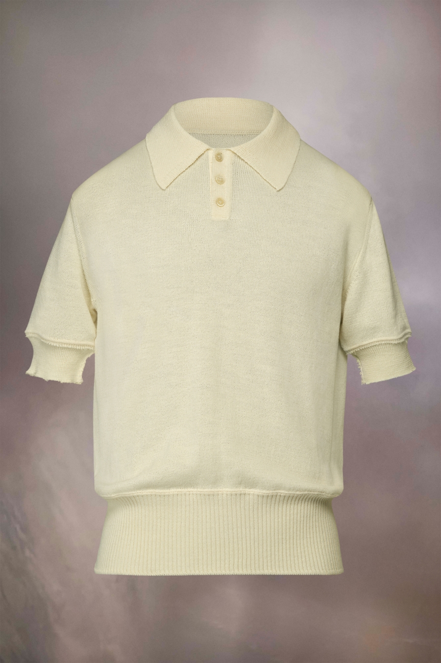 Maison Margiela Knit Polo Shirt Off white | 651794-AWV