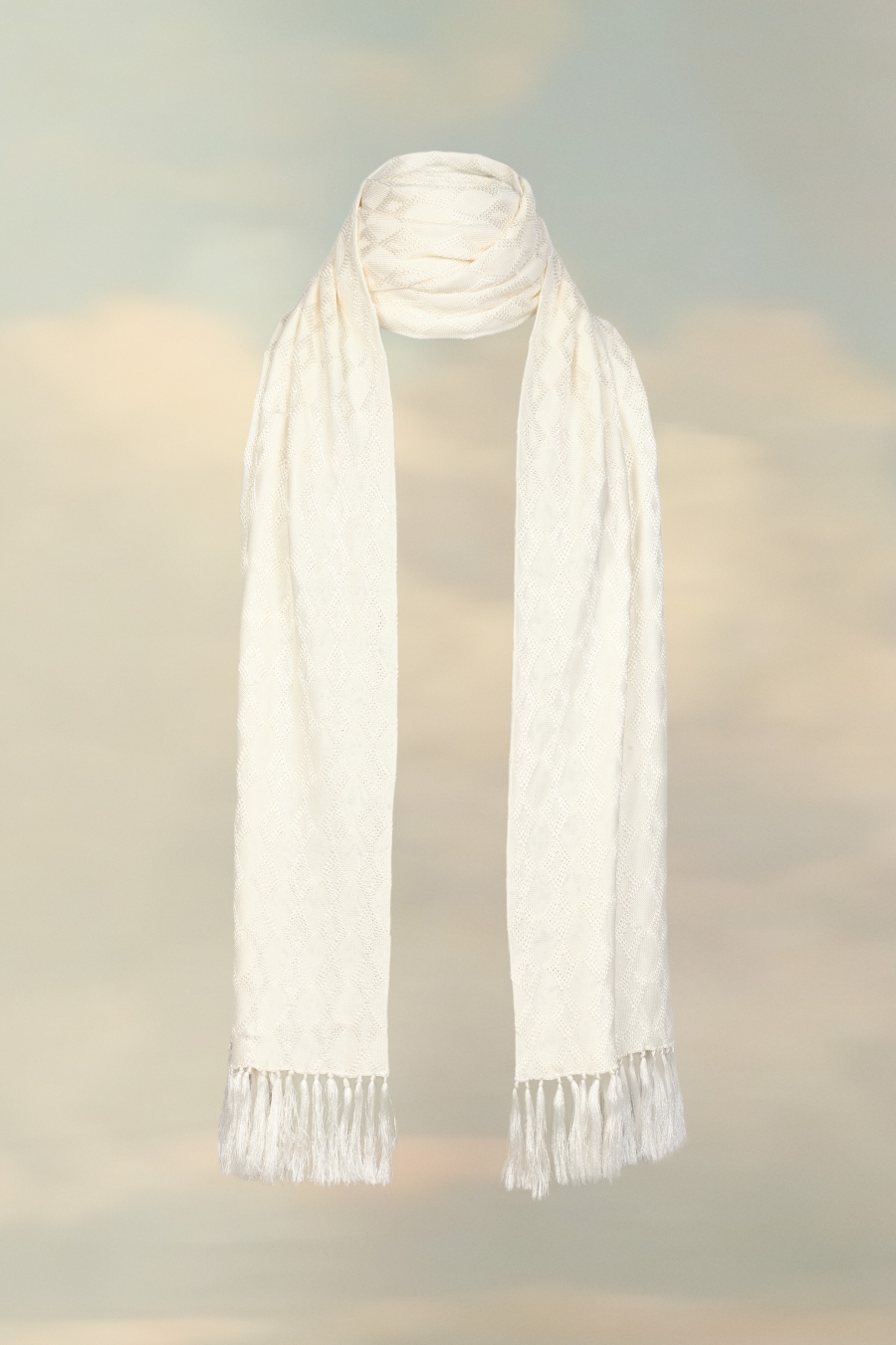 Maison Margiela Knitted Scarf Off white | 513294-WYG