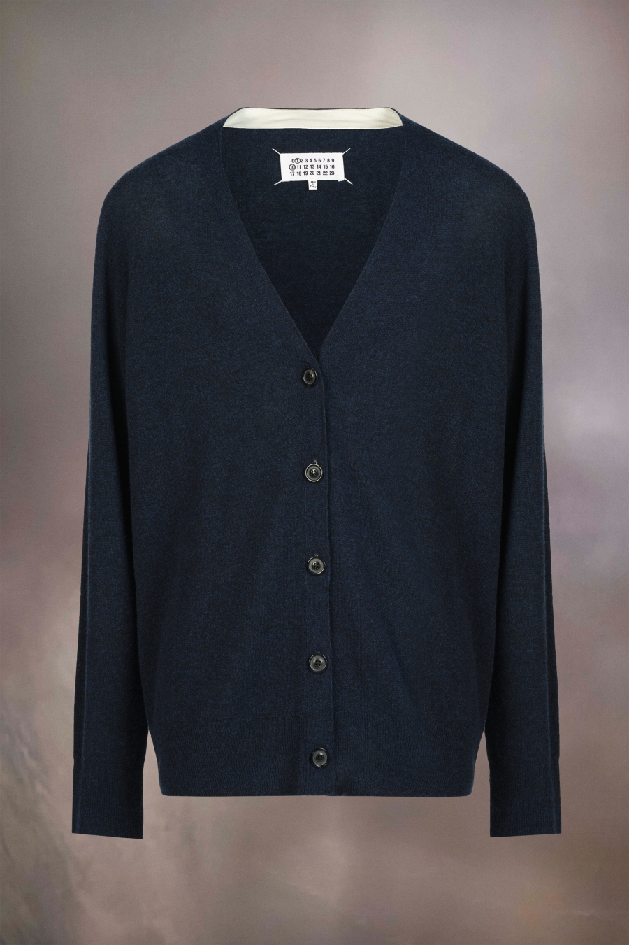 Maison Margiela Lambswool Cardigan Blue | 460195-BAO