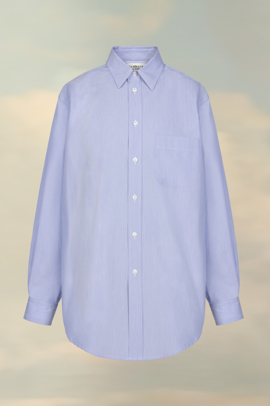 Maison Margiela Light Piquet Shirt Light Blue | 637901-FTR