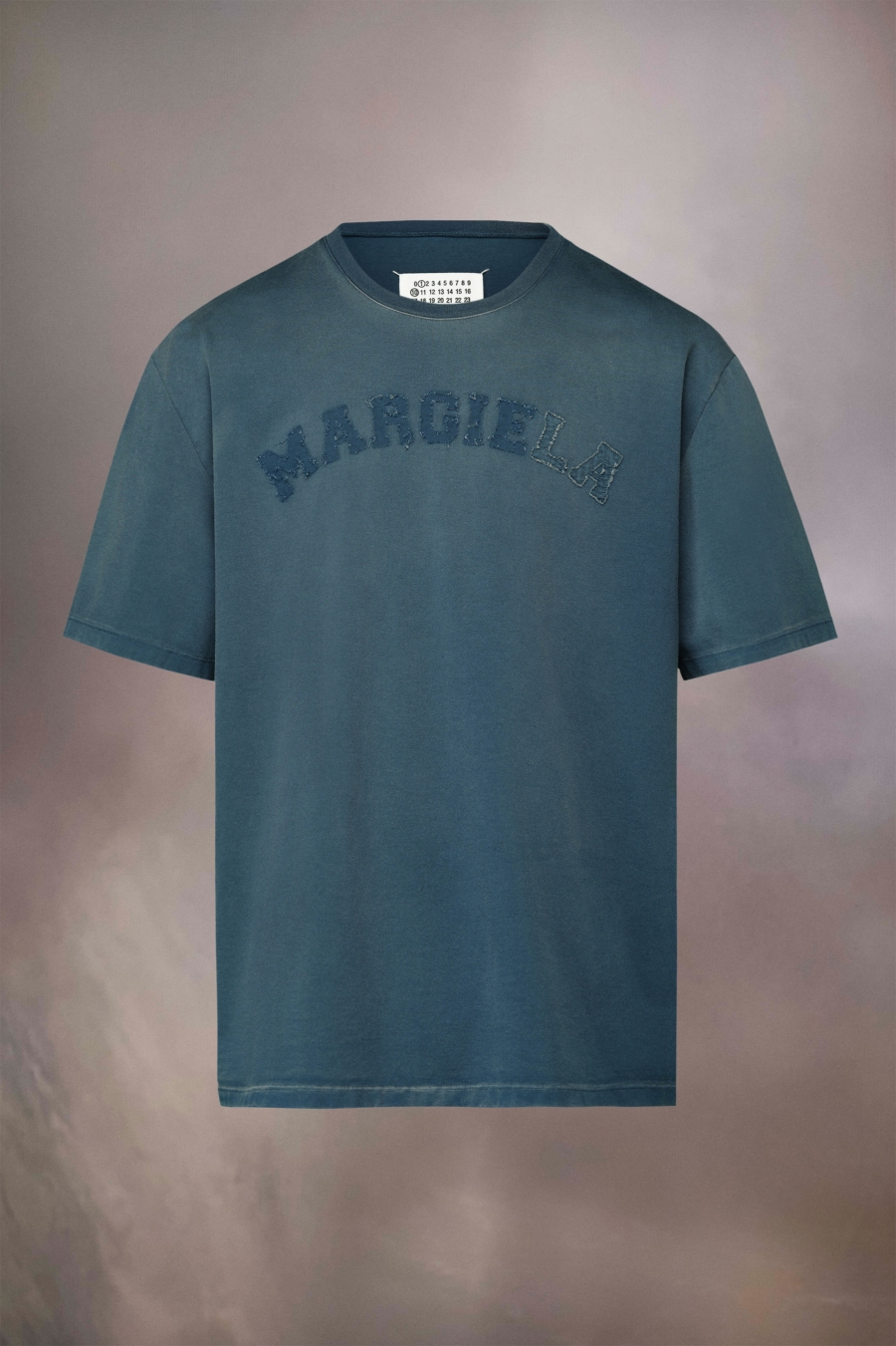 Maison Margiela Logo Heavy Jersey T-shirt Blue | 561208-IAF