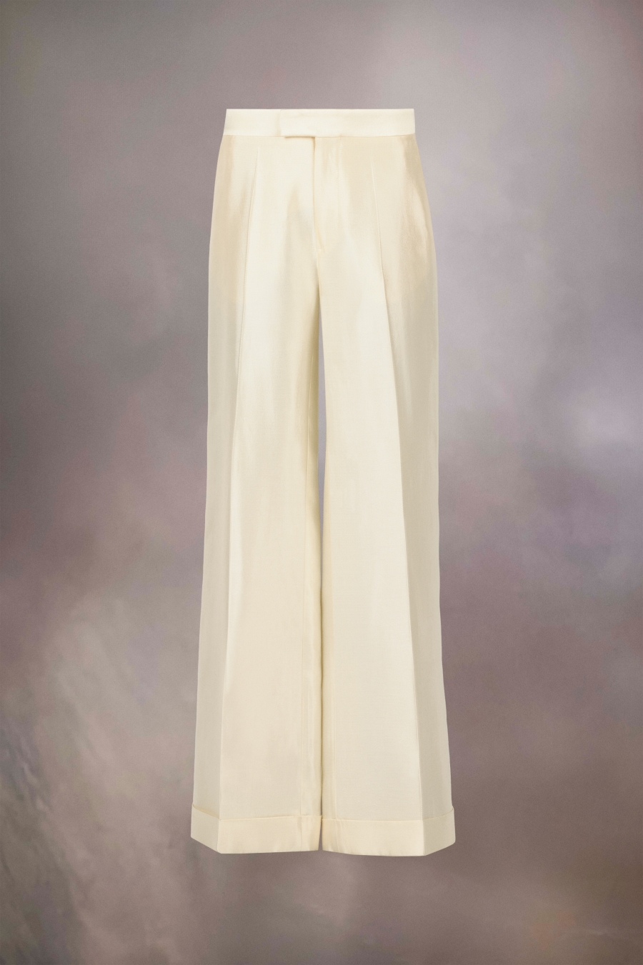 Maison Margiela Mikado Silk Trousers Milk | 302971-RQY