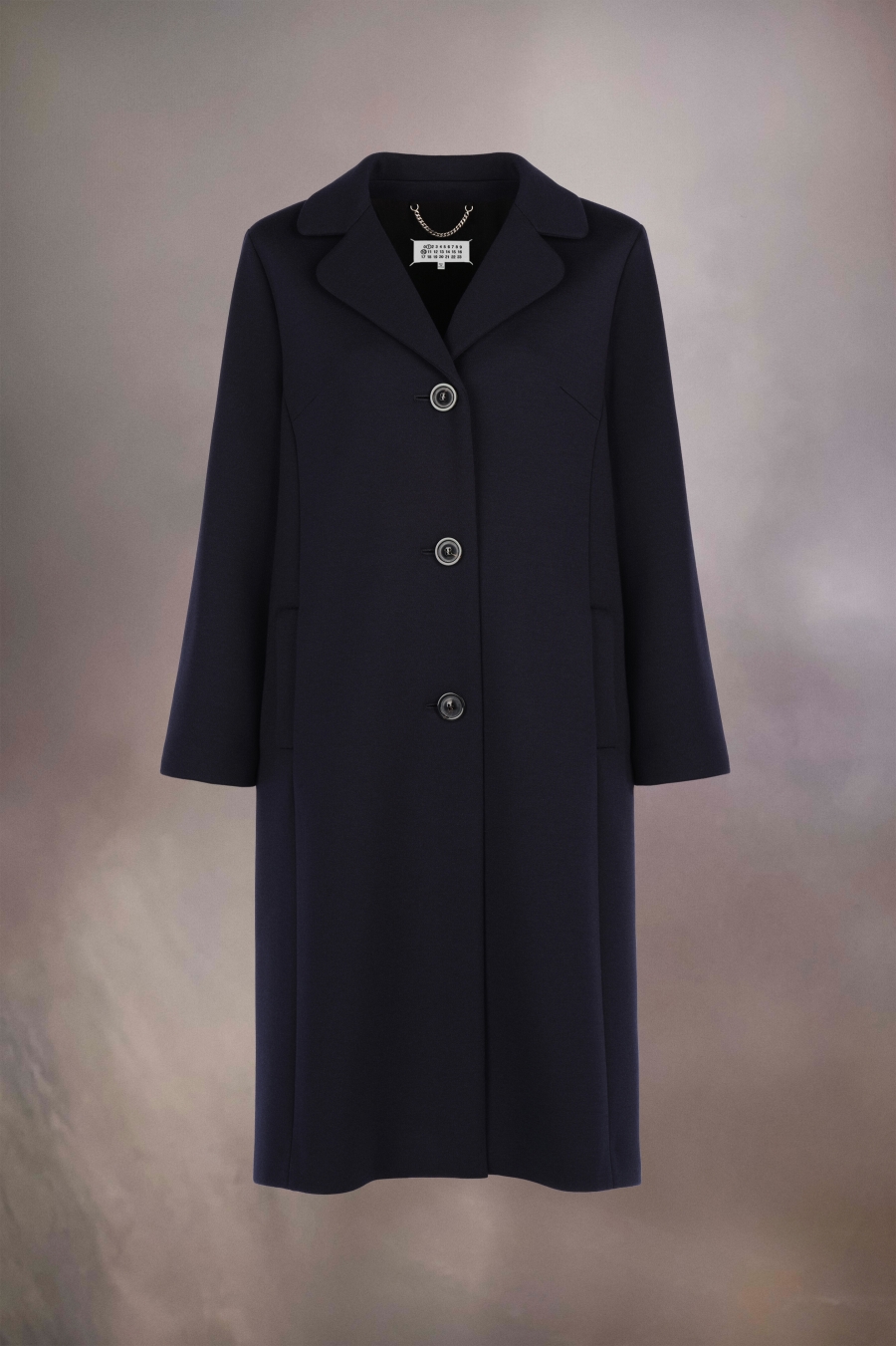 Maison Margiela Milano Stitch Coat Navy | 458109-VDY