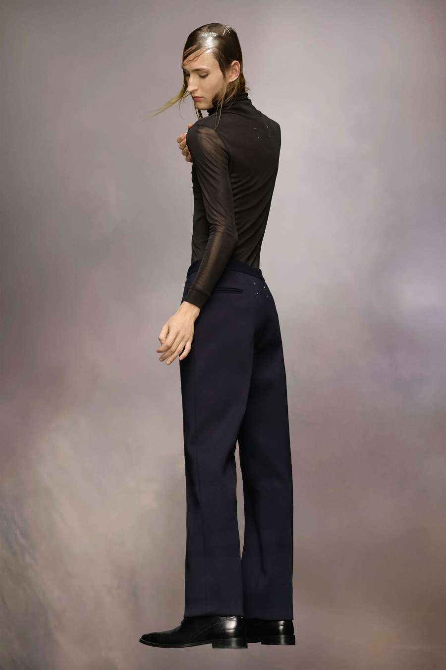 Maison Margiela Milano Stitch Trousers Navy | 520963-MCL