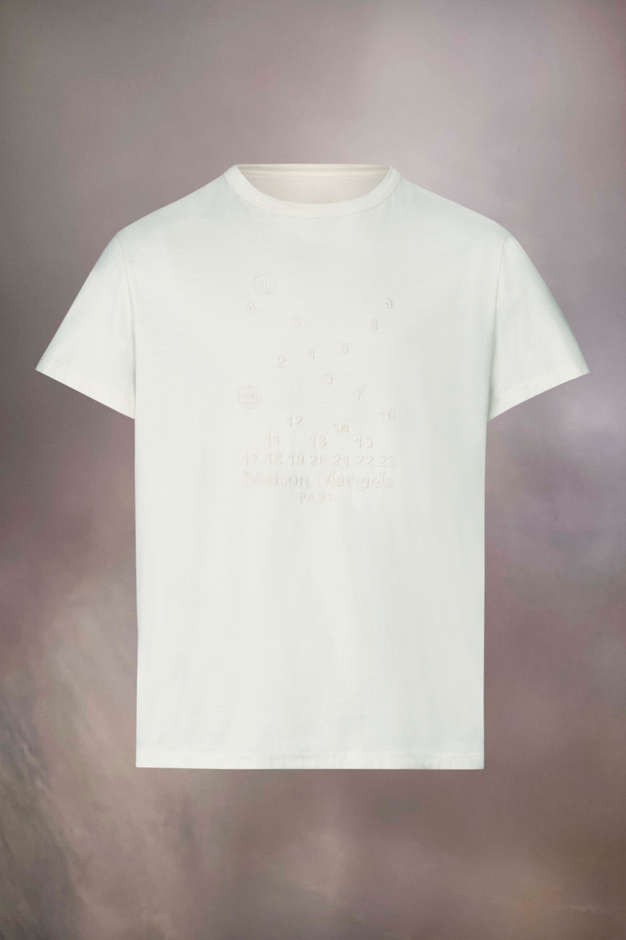 Maison Margiela Numeric Logo Mako Cotton T-shirt White | 158763-ANH