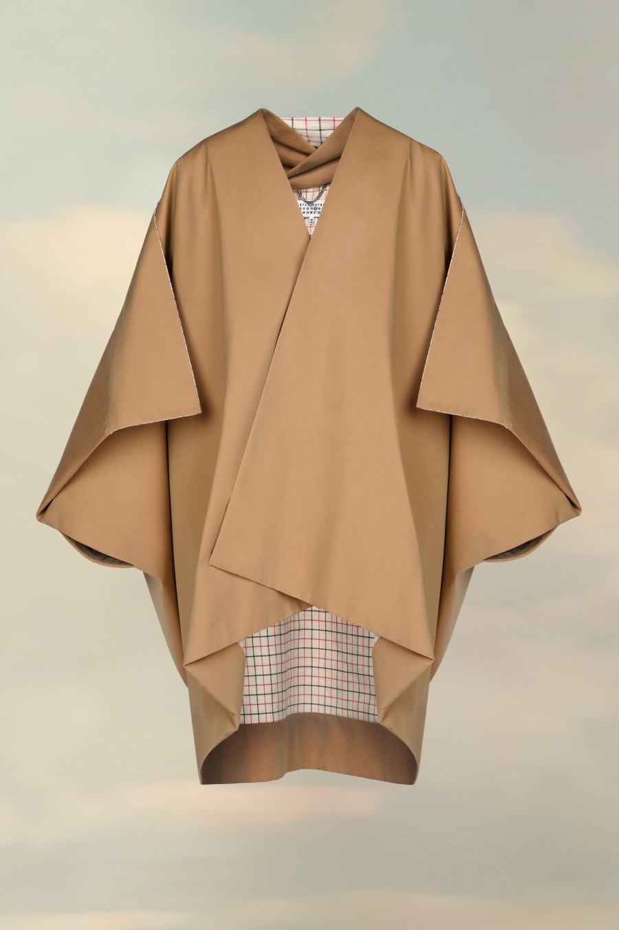 Maison Margiela Organic Cotton Blanket Coat Sand | 076214-HMR