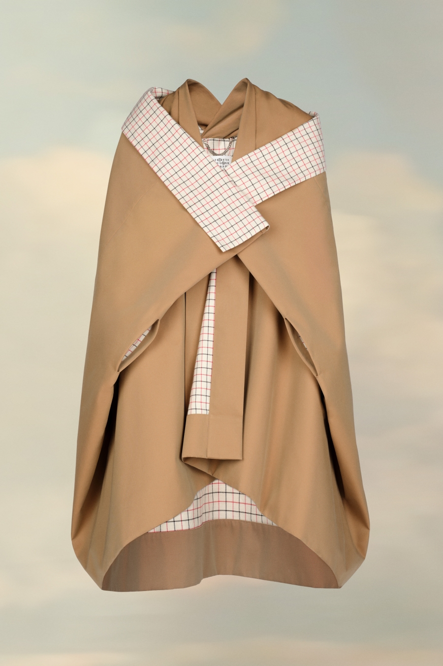 Maison Margiela Organic Cotton Blanket Coat Sand | 076214-HMR