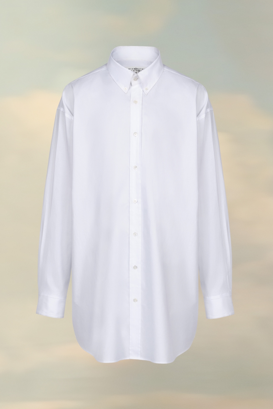 Maison Margiela Organic Cotton Oxford Shirt White | 582394-GAS