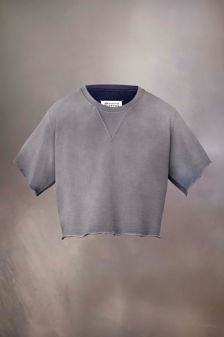 Maison Margiela Organic Cotton Short-sleeve Sweatshirt Lilac | 830521-JXS