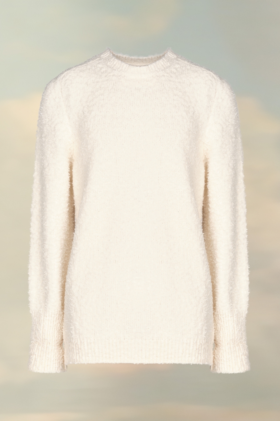 Maison Margiela Oversized Piled Sweater Off white | 897245-ZEX