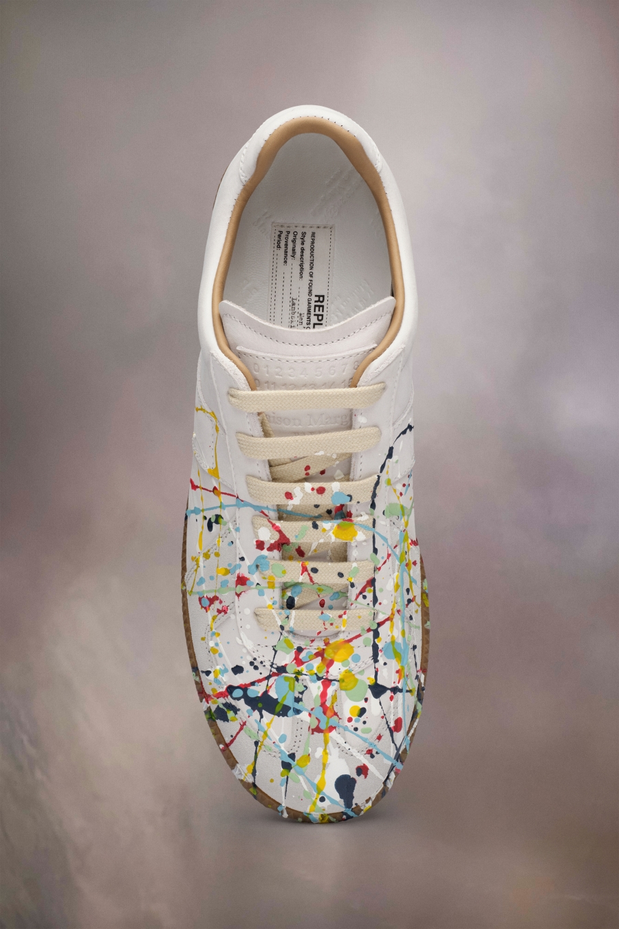 Maison Margiela Paint Replica Sneakers White | 437102-RSD