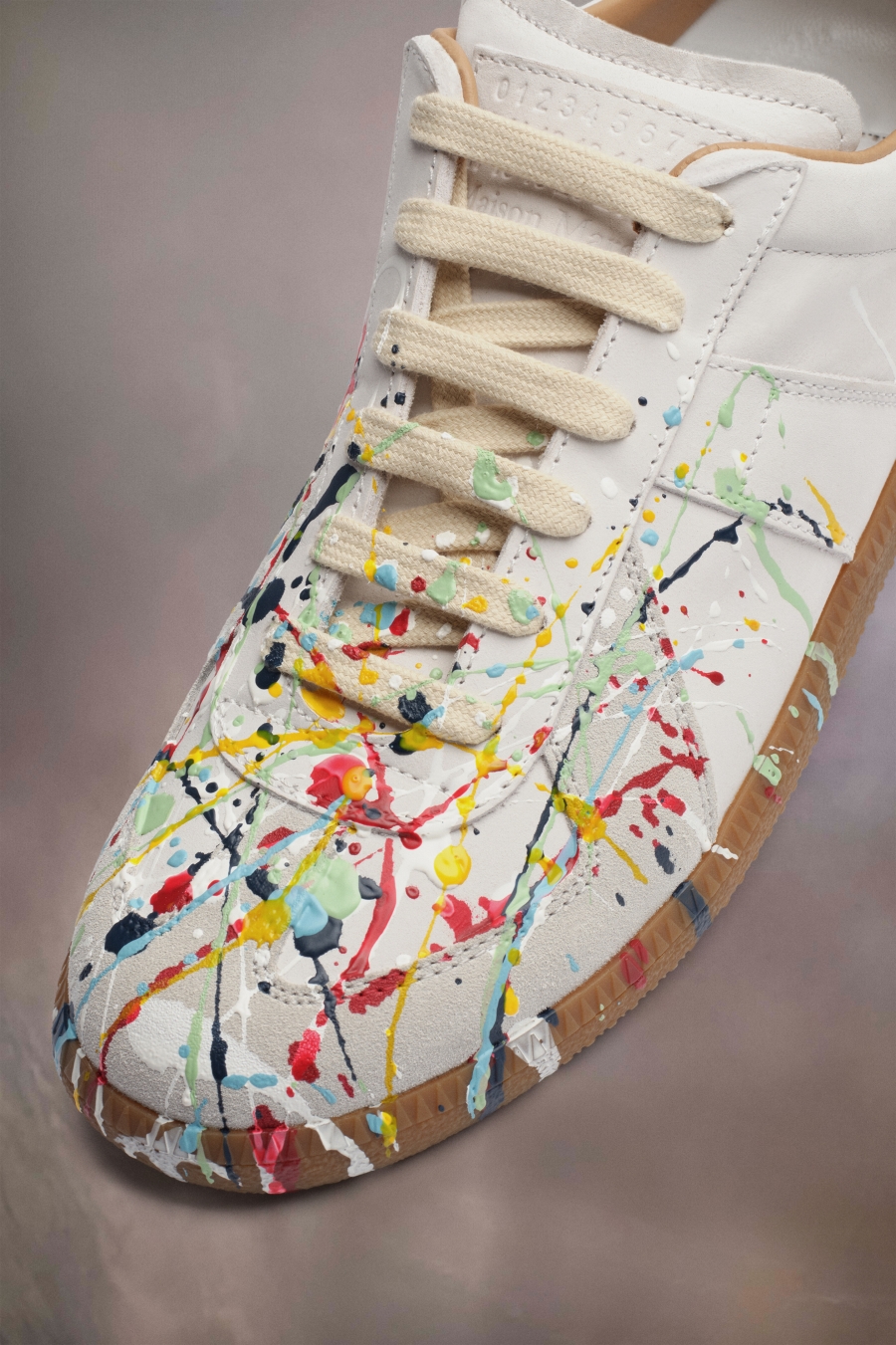 Maison Margiela Paint Replica Sneakers White | 437102-RSD