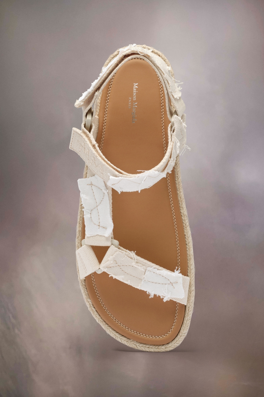 Maison Margiela Patchwork Canvas Hiking Sandals White | 092374-JDH