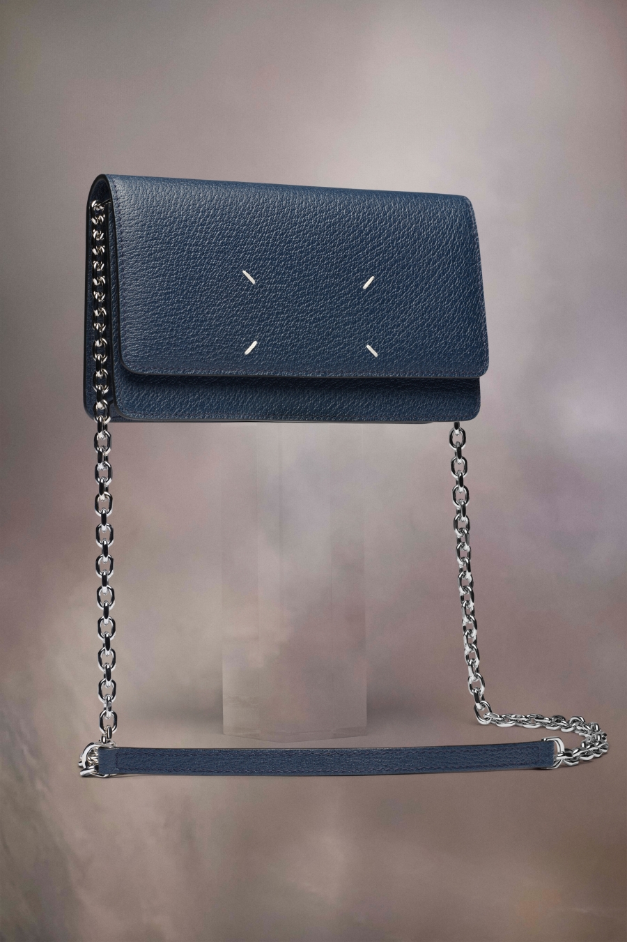 Maison Margiela Recicla Chain Wallet Slate Blue | 750389-BQN