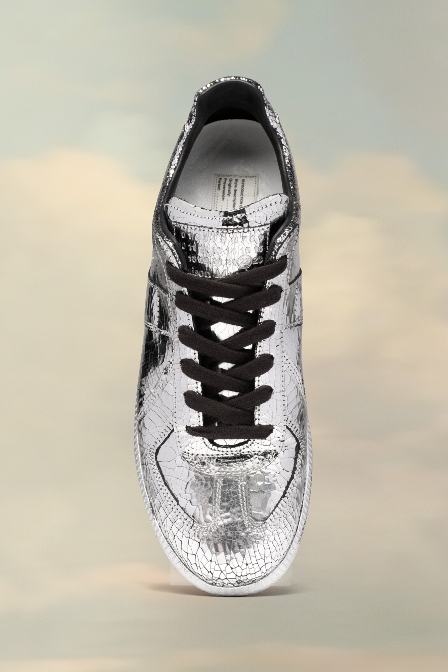 Maison Margiela Replica Broken Mirror Sneakers Silver Color | 309165-ZQY