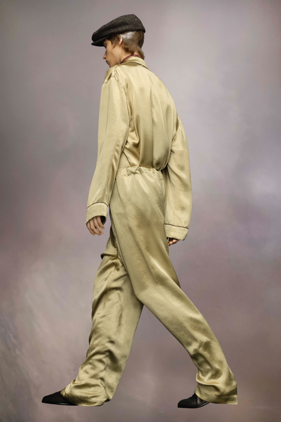 Maison Margiela Satin Trousers Sage | 678341-HQE