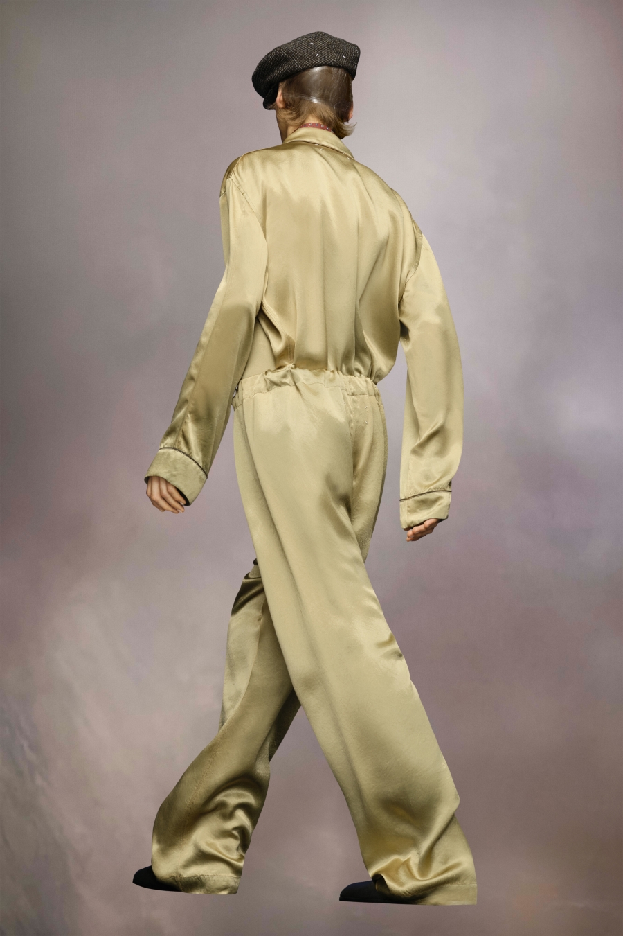 Maison Margiela Satin Trousers Sage | 678341-HQE