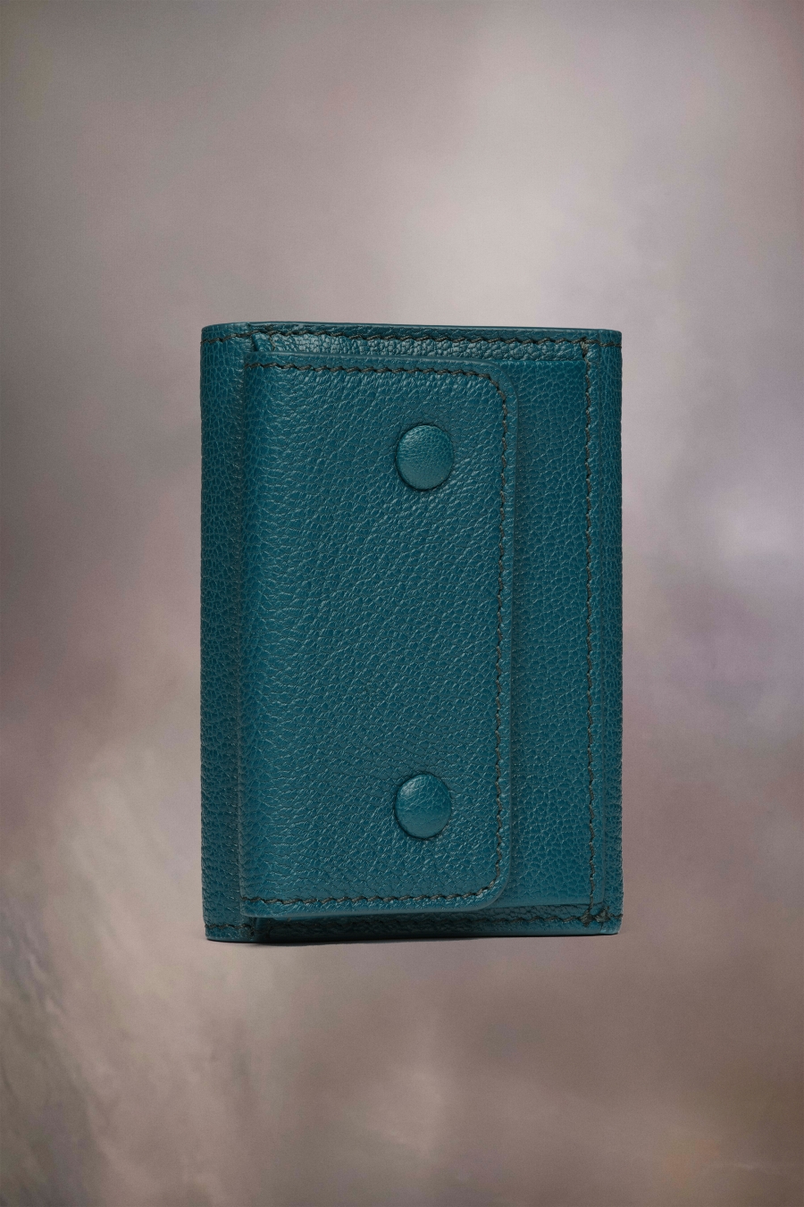 Maison Margiela Snap Button Leather Wallet Green | 632950-TDS