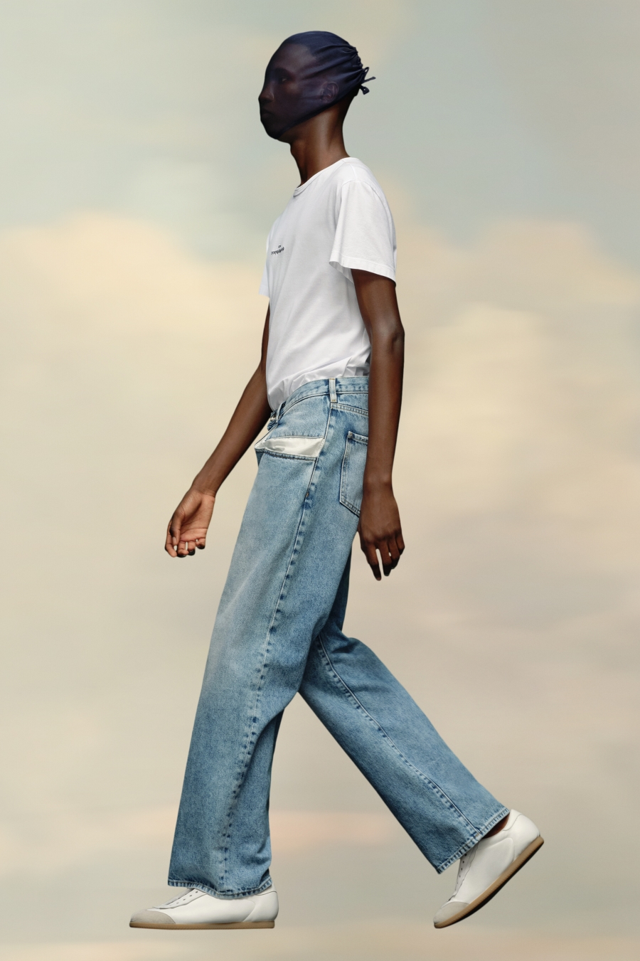 Maison Margiela Straight Jeans With Contrasted Pockets Blue jeans | 982675-STP