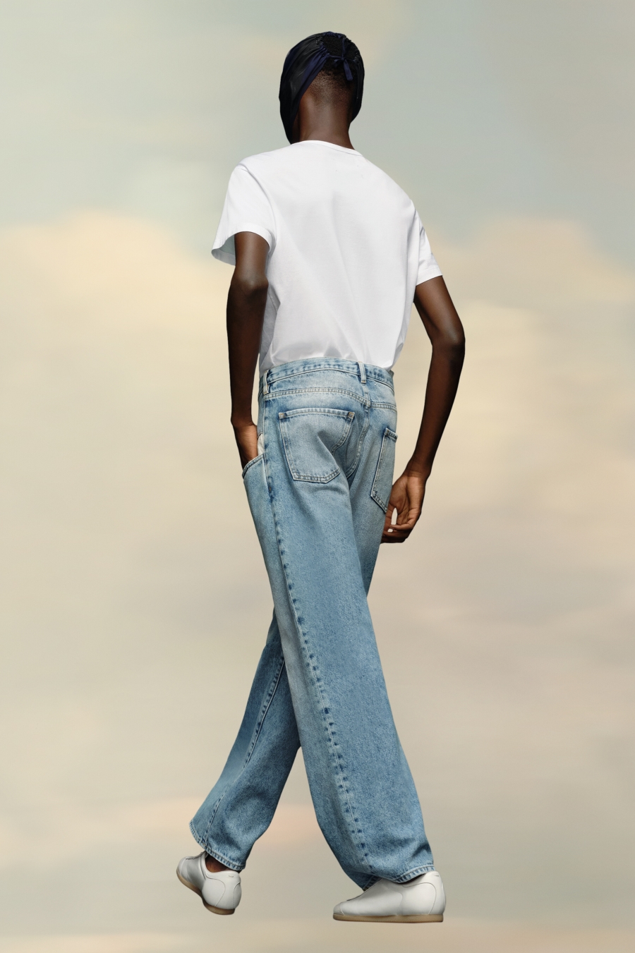 Maison Margiela Straight Jeans With Contrasted Pockets Blue jeans | 982675-STP