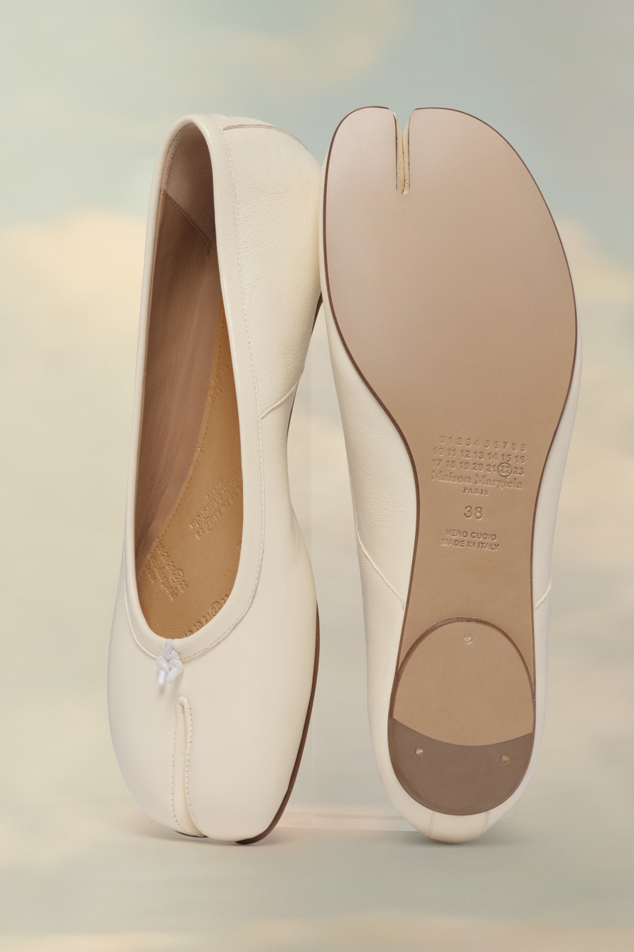 Maison Margiela Tabi Ballerinas White | 329654-FSQ