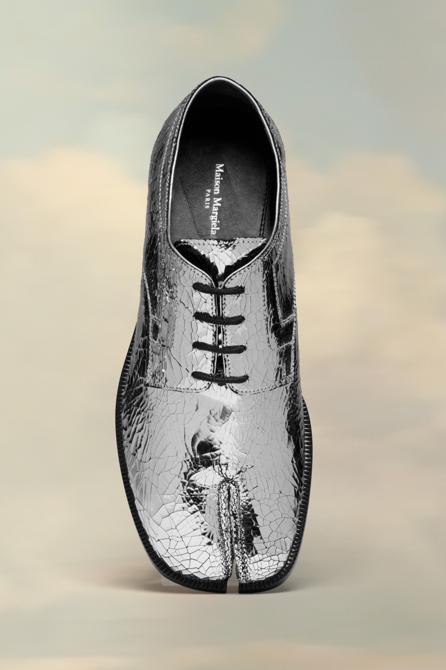 Maison Margiela Tabi Broken Mirror Brogues Silver Color | 472508-WCE