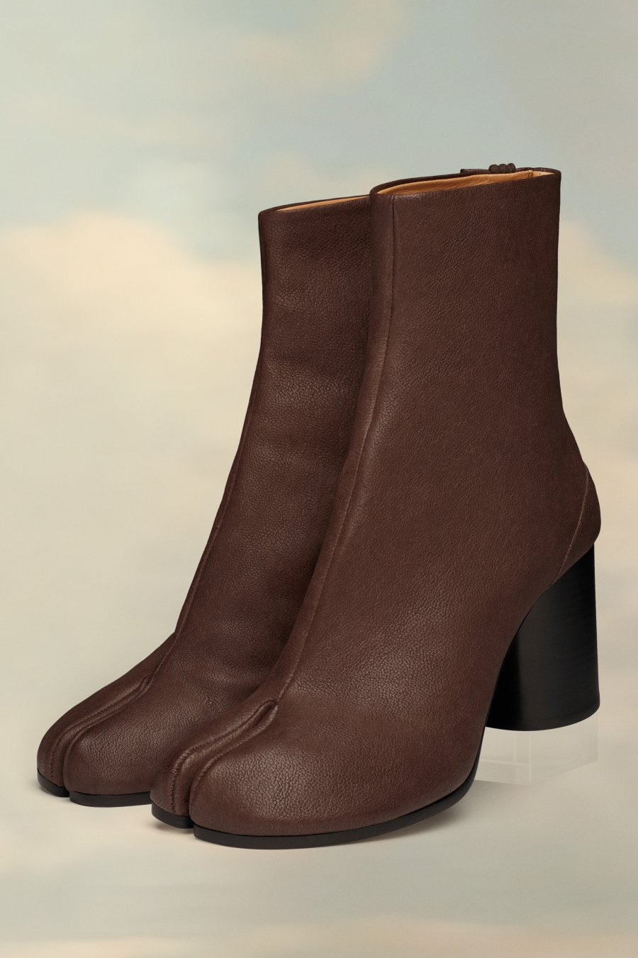 Maison Margiela Tabi Heeled Boots Walnut | 834092-GKD