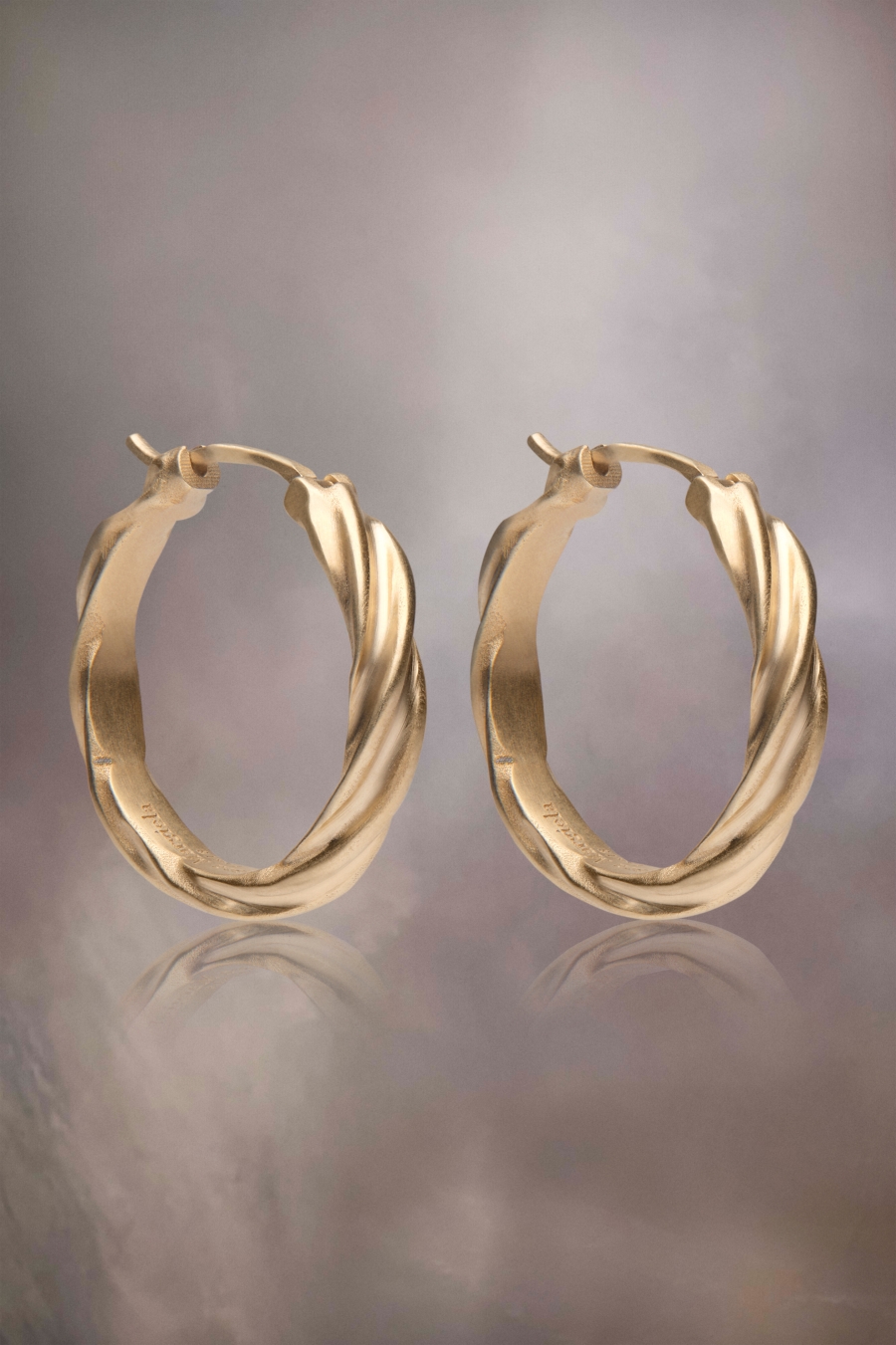 Maison Margiela Timeless Hoop Earrings Yellow | 357284-RHQ