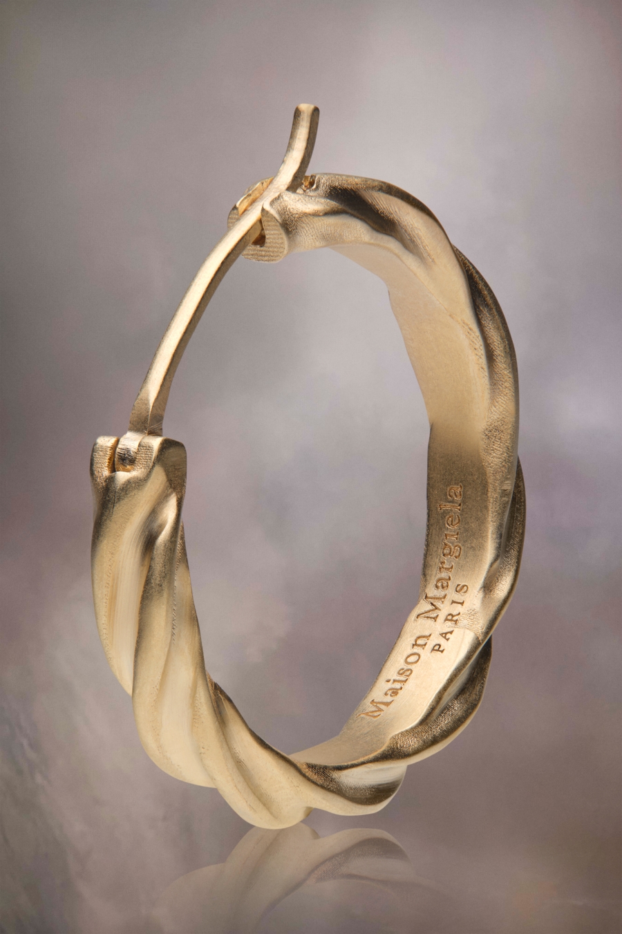 Maison Margiela Timeless Hoop Earrings Yellow | 357284-RHQ